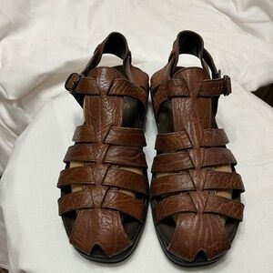 Mephisto Leather Strap Sandals